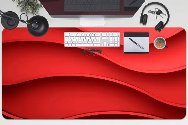 Pracovný podložka na stôl abstrakcie červená