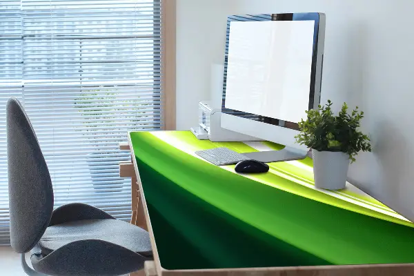 Pracovný podložka na stôl abstrakcie green
