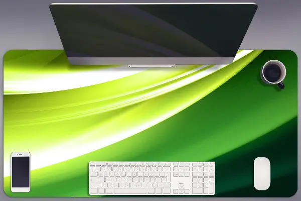 Pracovný podložka na stôl abstrakcie green