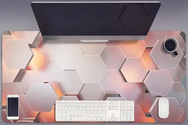 Ochranná podložka na stôl abstrakcie hexes