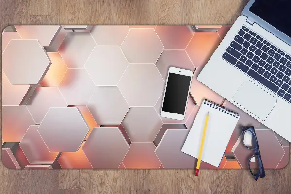 Ochranná podložka na stôl abstrakcie hexes