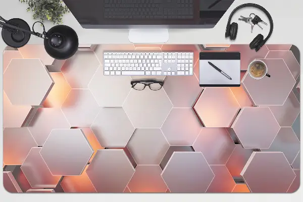 Ochranná podložka na stôl abstrakcie hexes