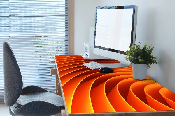 Ochranná podložka na stôl oranžové vlny