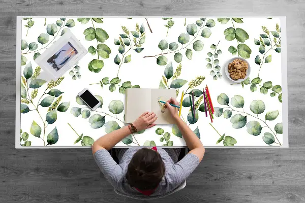 Pracovný podložka na stôl Eucalyptus kvety