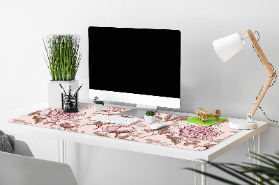 Podložka na písací stôl ružové pivonky