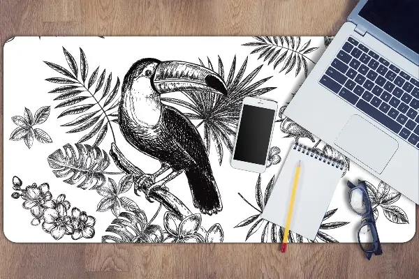 Stolová podložka Tropical black and white