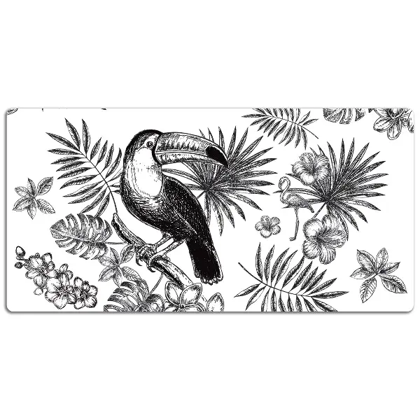 Stolová podložka Tropical black and white