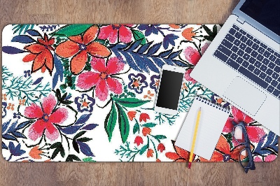 Pracovná podložka s obrázkom farebné kvety