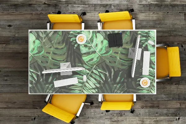 Pracovný podložka na stôl Tropical Monstera