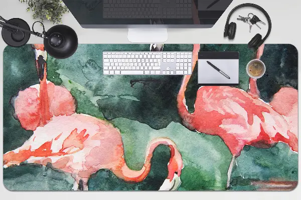 Ochranná podložka na stôl maľované plameniaky