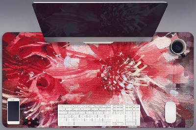 Podložka na písací stôl červená kvetina