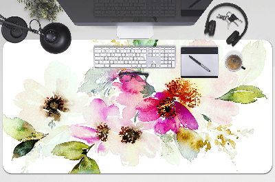 Podložka na písací stôl kytice kvetov