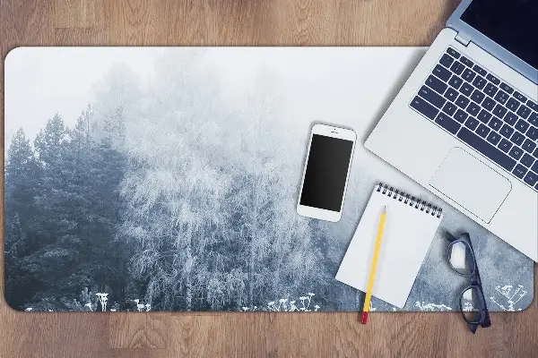 Veľká ochranná podložka na stôl zimné strom