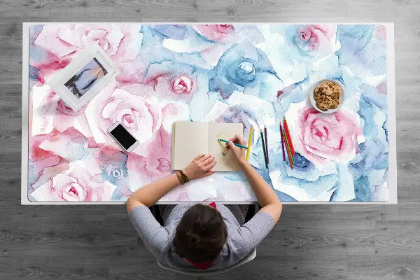 Ochranná podložka na stôl pastel kvety