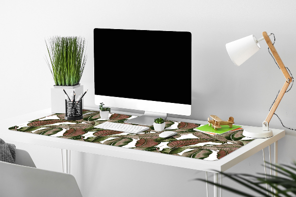 Pracovná podložka s obrázkom botanických lupeňov