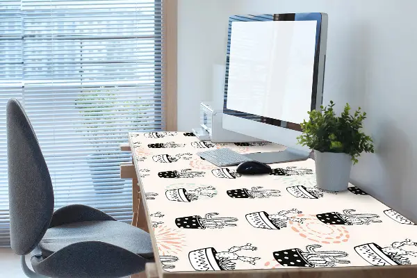Ochranná podložka na stôl kaktus kvetináče