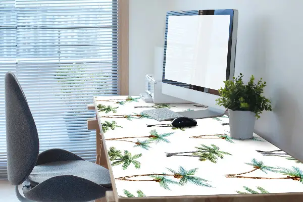 Veľká ochranná podložka na stôl palm nástenná