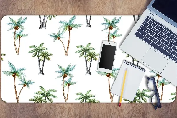 Veľká ochranná podložka na stôl palm nástenná