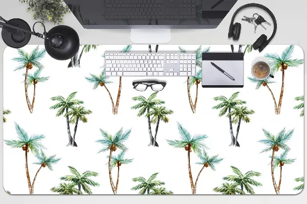 Veľká ochranná podložka na stôl palm nástenná