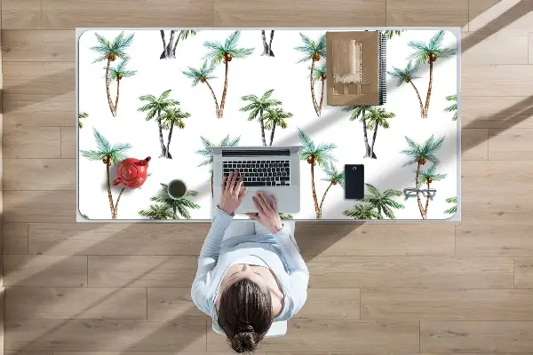 Veľká ochranná podložka na stôl palm nástenná