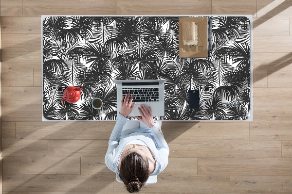 Veľká podložka na stôl čierna palm