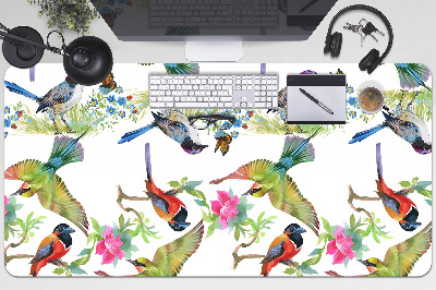 Podložka na písací stôl farebný vták