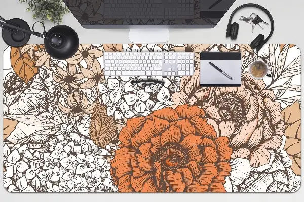 Ochranná podložka na stôl oranžové ruže
