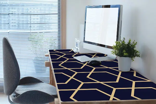 Veľká podložka na stôl pre deti Gold pattern
