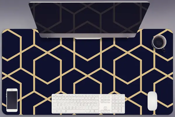 Veľká podložka na stôl pre deti Gold pattern