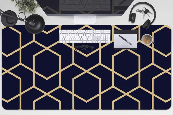 Veľká podložka na stôl pre deti Gold pattern