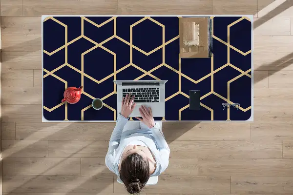 Veľká podložka na stôl pre deti Gold pattern
