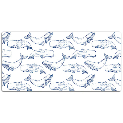 Stolová podložka modré veľryby