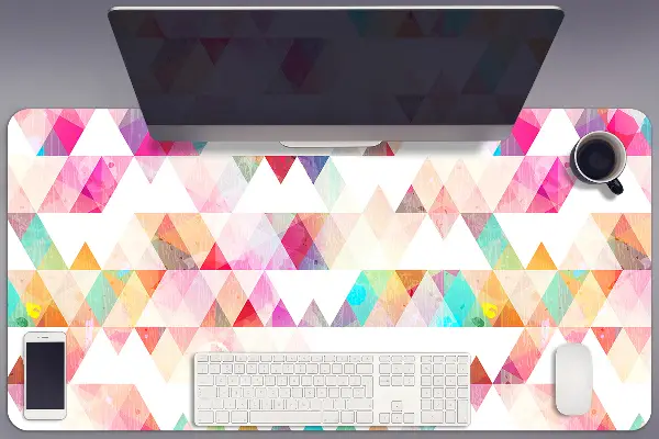 Pracovná podložka s obrázkom geometria Dúha