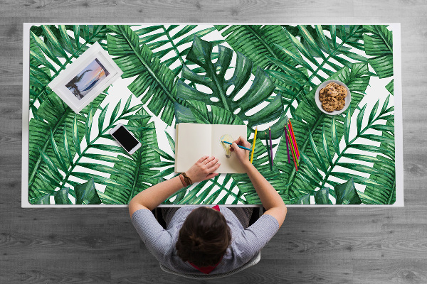 Veľká ochranná podložka na stôl Monstera leaf