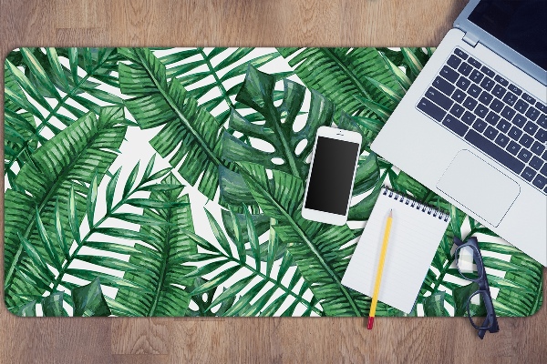 Veľká ochranná podložka na stôl Monstera leaf