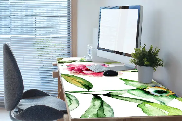 Veľká ochranná podložka na stôl jarné kvety