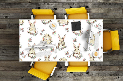 Podložka na stôl svetlo hnedé králiky