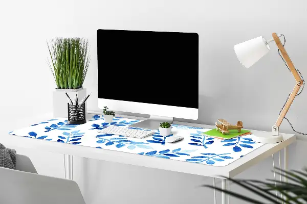 Pracovný podložka na stôl blue akvarel