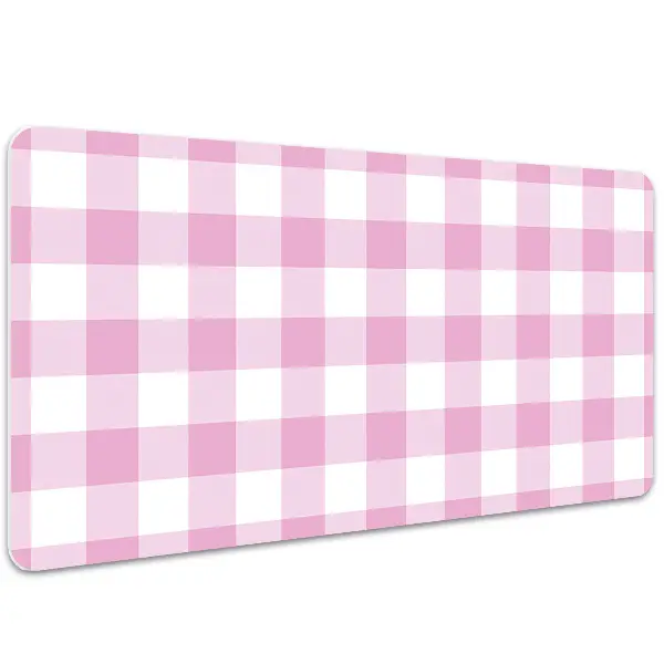 Veľká ochranná podložka na stôl pink mriežka