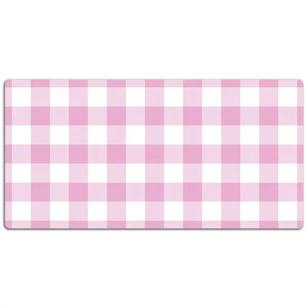 Veľká ochranná podložka na stôl pink mriežka