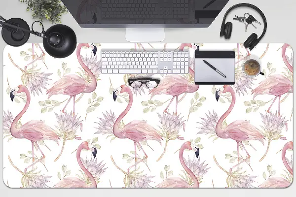 Veľká podložka na stôl pre deti Flamingos