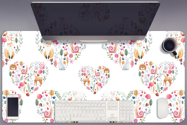 Ochranná podložka na stôl Fox Rabbit Heart
