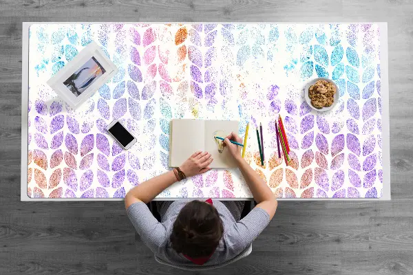 Podložka na písací stôl list brokát