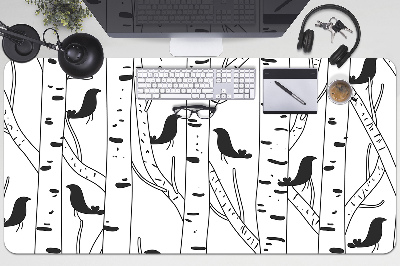 Podložka na písací stôl Vtáky a stromy