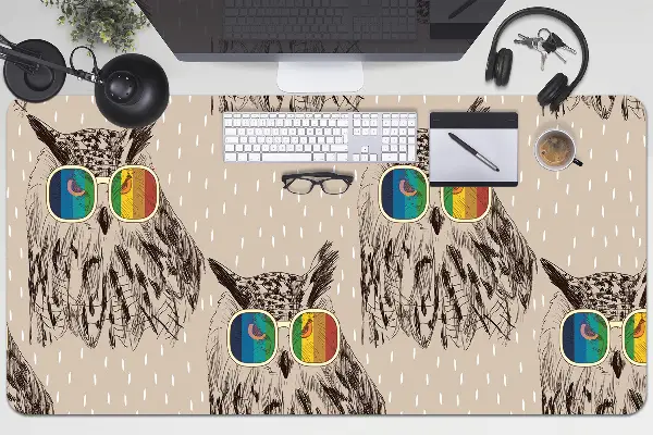 Ochranná podložka na stôl sovy okuliare