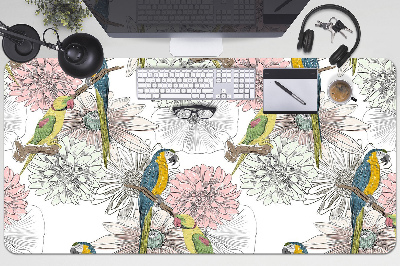 Pracovná podložka s obrázkom Parrot a kvety