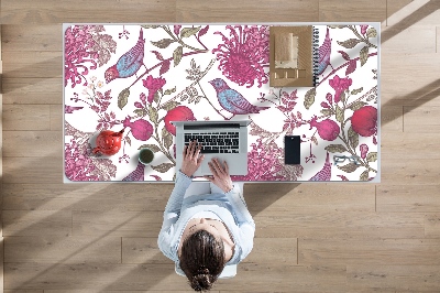 Podložka na písací stôl Vtáky a kvety