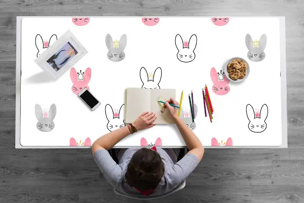 Pracovný podložka na stôl králiky korún