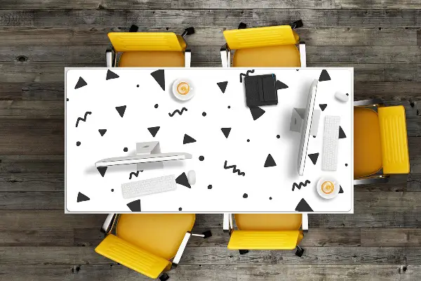 Ochranná podložka na stôl geometrické tvary