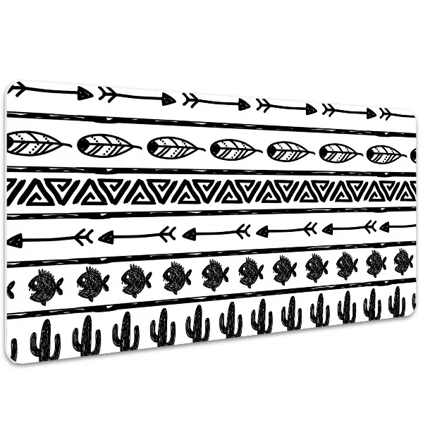 Ochranná podložka na stôl Boho black and white